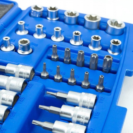 Set de 34 tubulare chei torx din otel CrV, in cutie de depozitare SN1834 [1]