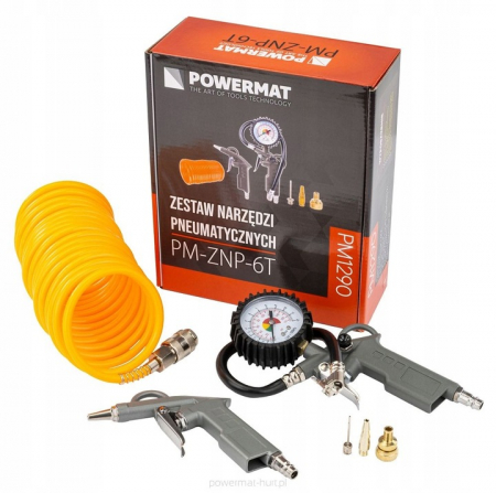 Compresoare auto - Set de 6 scule pneumatice pentru compresor