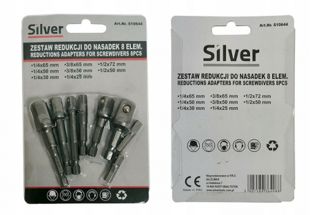 Set de 8 adaptoare bormasina pentru chei tubulare 1/4 ", 3/8", 1/2 " [3]