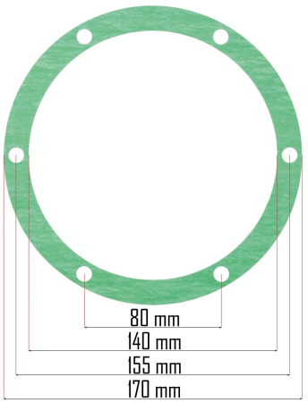 Set garnituri compresor aer Powermat  5 piese, universal [2]