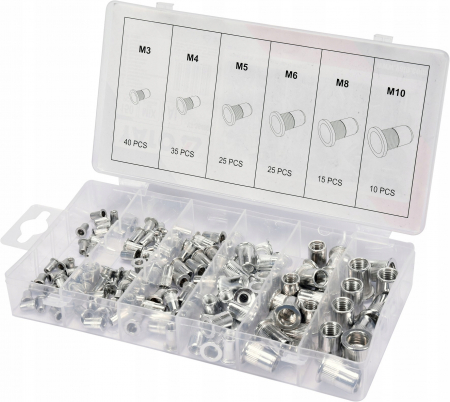 Capsatoare - Set nituri filetate  din otel si aluminiu, M3-M10, 150buc