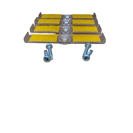 Suport Numar Inmatriculare - Set suport placute numar inmatriculare auto plastic transparent slim 4 bucati