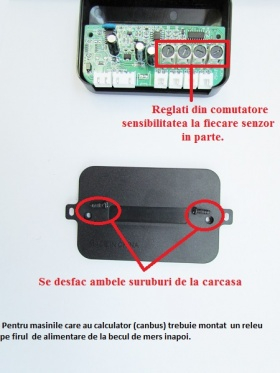 Sistem parcare cu 4 senzori argintii diametru senzor 18.5mm alarma display led [5]