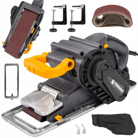 Slefuitoare - Slefuitor cu banda 2000W pentru suprafete din lemn, metal si plastic  reglare a vitezei in 6 trepte manere cauciucate