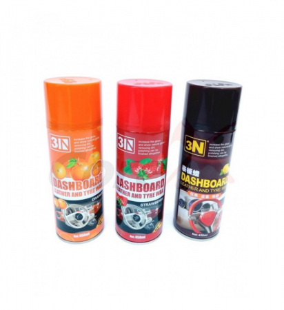 Diverse Auto - Spray solutie silicon bord 450ml  aroma mar capsuni si portocale