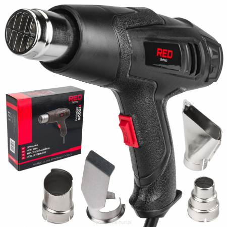 Feon  Electric - Suflanta aer cald tip pistol 2000W  cu 4 duze, 2 viteze, 230V, 600 °C
