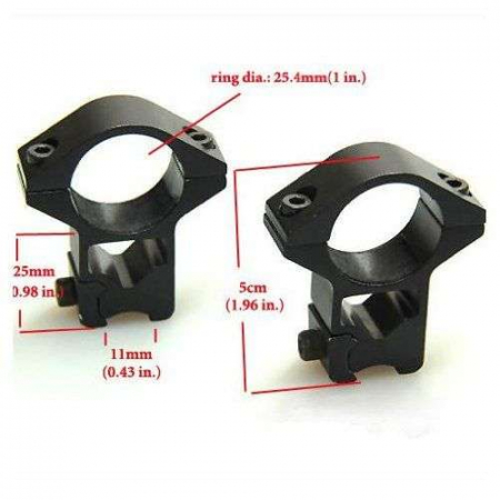 SUPORT DE PRINDERE LANTERNA / LUNETA / LASER PE ARMA PE SINA DE 20-22MM [4]