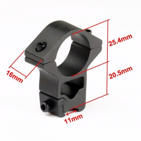 SUPORT DE PRINDERE LANTERNA / LUNETA / LASER PE ARMA PE SINA DE 20-22MM [3]