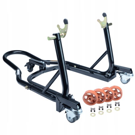 Suport Motocicletă Spate Universal Verda SN1717 – 200 kg, Reglabil, cu Roți și Blocatoare [8]