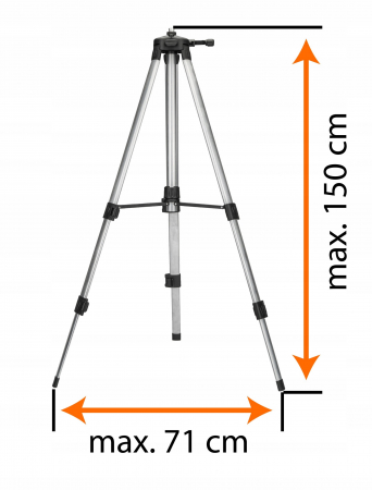 Suport trepied pentru nivela laser camera foto cu filet 5/8" si inaltime maxima de  1.5M husa inclusa [4]