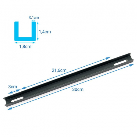 Suporturi de montare SN3626 (13-18cm) Negru pentru cutie postala [2]