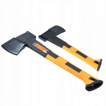Timp Liber - Topor robust 35 cm cu maner de fibra+ teaca pentru lama