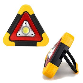 Triunghi reflectorizant, lampa multifunctionala cu 3 faze LED de iluminare cu incarcare solara sau prin USB, [2]