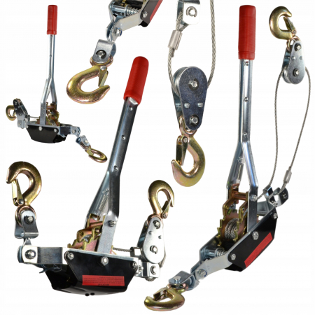 Macarale vinciuri troliu - Troliu macara vinci tractiune 4000KG fir de 6mm