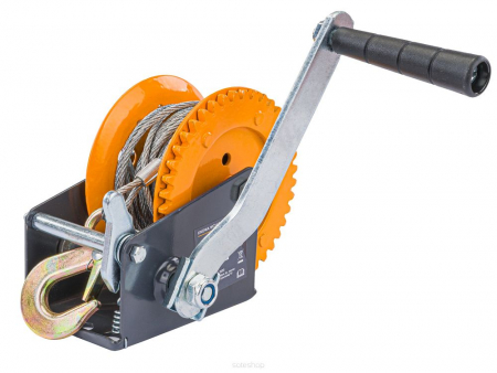 Troliu manual cu cablu de 1133kg si 10 metri de cablu [3]