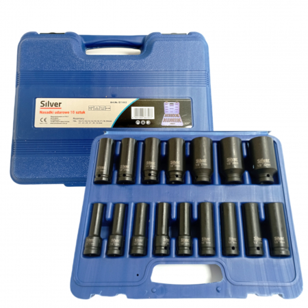 Trusa 16 chei tubulare lungi de impact 10-32MM 1/2" [2]