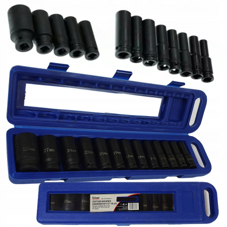 Chei si truse chei - Trusa chei tubulare de impact set de 13 bucati 10-32mm
