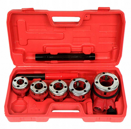 Trusa Chei - Trusa filiere pentru tevi 5 buc   3/8", 1/2", 3/4", 1", 1 1/4"