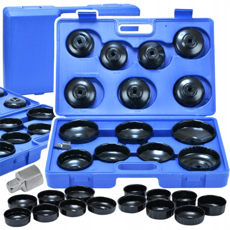 Scule si Unelte - Trusă 15 Chei Tubulare pentru Filtre Ulei, Heavy-Duty (2.72 kg), Compatibilitate Universală