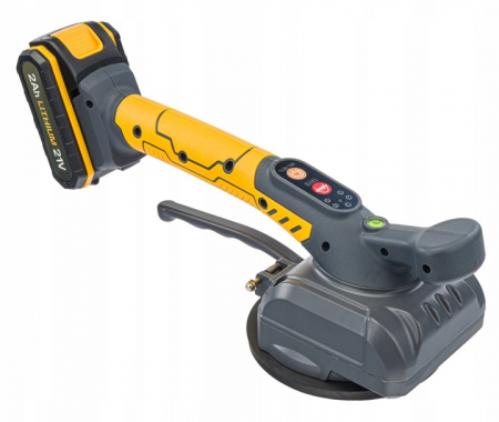 Amestecatoare Electrice - Ventuza vibratoare pentru gresie marmura faianta cu 2 baterii de 21V