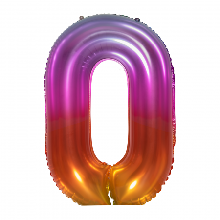 Balon cifra din folie, Curcubeu - 100 cm [1]