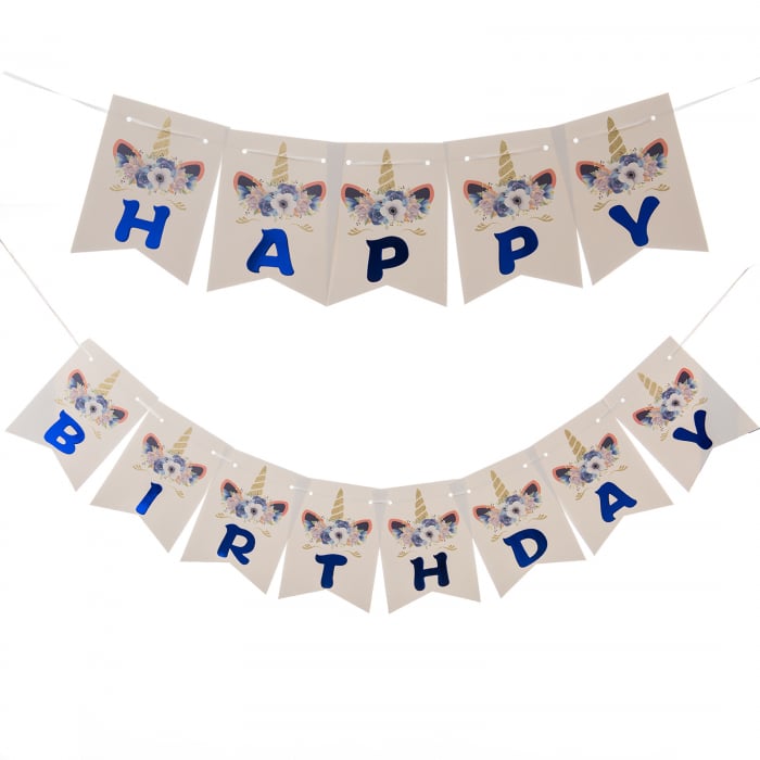 Banner Happy Birthday unicorn [1]