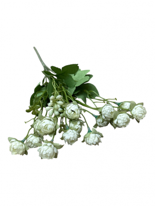 Buchet artificial, Mini Bujor si Texturi - 30 cm [2]