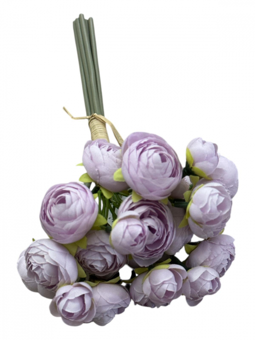 Buchet artificial, Mini Ranunculus Persan  - 30 cm [2]