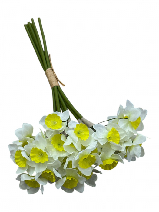 Buchet artificial, Narcise premium - 35 cm [2]