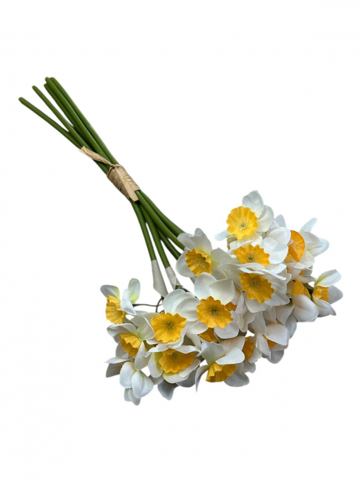 Buchet artificial, Narcise premium - 35 cm [2]