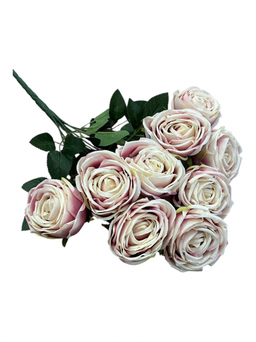 Buchet artificial Trandafiri, de gradina - 40 cm [2]