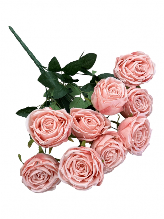 Buchet artificial Trandafiri, de gradina - 40 cm [2]