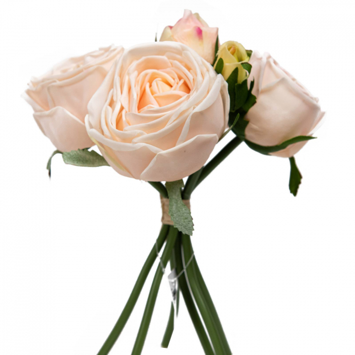 Buchet scurt trandafiri artificiali premium, Artemis '' De Luxe'' - 20 cm [2]