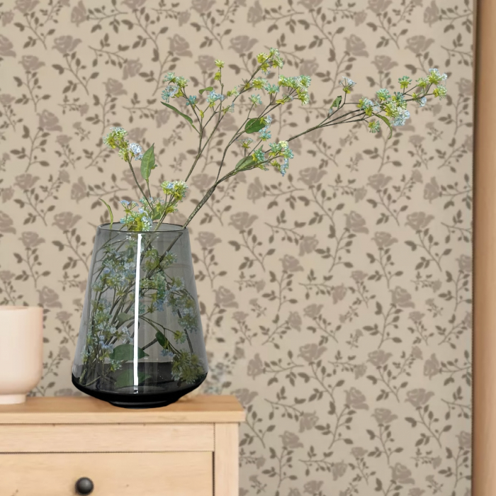Crenga decorativa cu frunze si flori premium ,, De Luxe,, - 90 cm [4]
