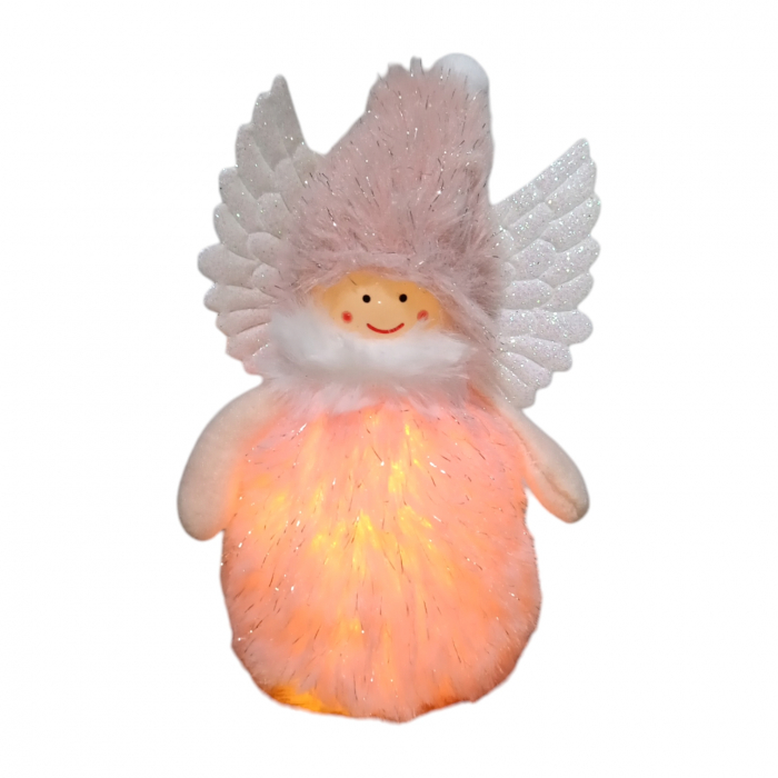Decoratiune luminoasa de Craciun, Ingeras, 14 cm [2]