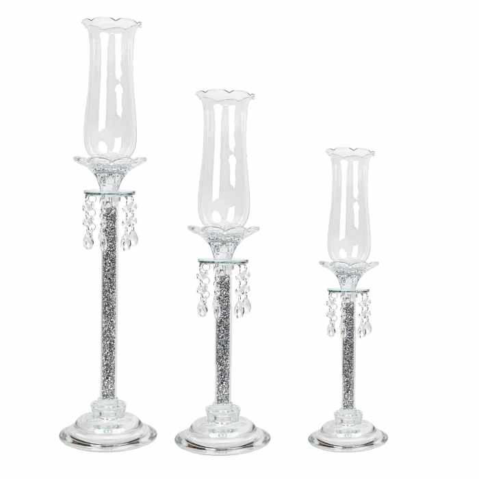 Sfesnic din sticla cu cristale Blanca 62 cm [2]