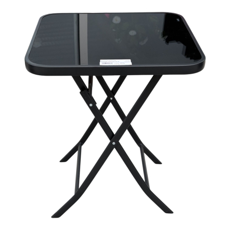 Ghirlande Luminoase - Masa patrata pliabila din sticla securizata, Ø 60 cm