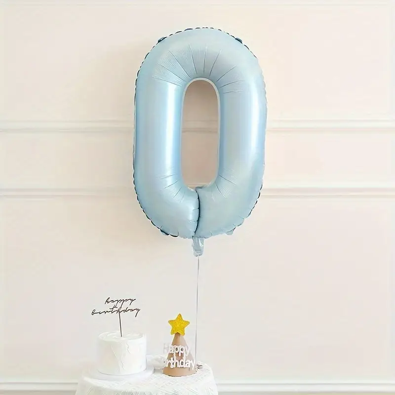 Baloane & Petreceri - Balon cifra din folie blue  - 80 cm