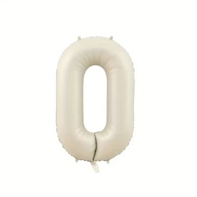 Baloane & Petreceri - Balon cifra din folie crem  - 80 cm