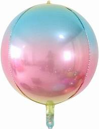 Baloane & Petreceri - Balon folie sfera 3D Ombre 45 cm
