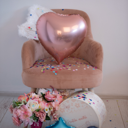 Balon Folie Inima - Satinat 45 cm [1]