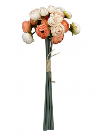 Ranunculus - Buchet artificial, Mini Ranunculus Persan  - 30 cm