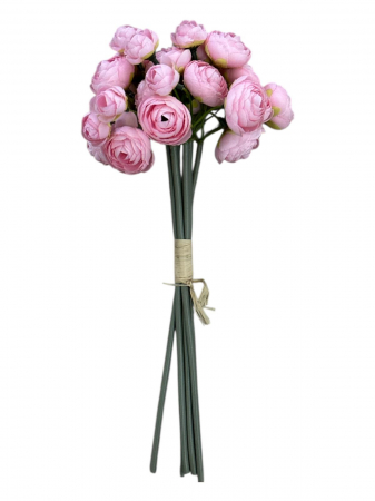 Ranunculus - Buchet artificial, Mini Ranunculus Persan  - 30 cm