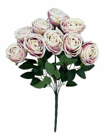 Trandafir - Buchet artificial Trandafiri, de gradina - 40 cm