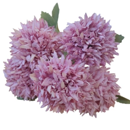 FLORI ARTIFICIALE - Buchet mini crizanteme, 5 capete - 30 cm