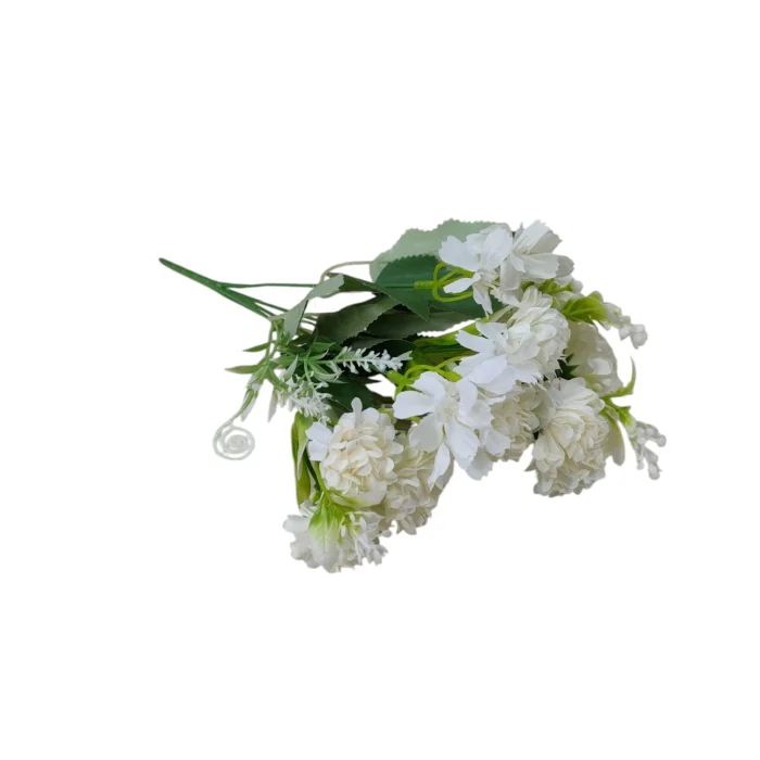 FLORI ARTIFICIALE - Buchet mini crizanteme, material plastic si textil