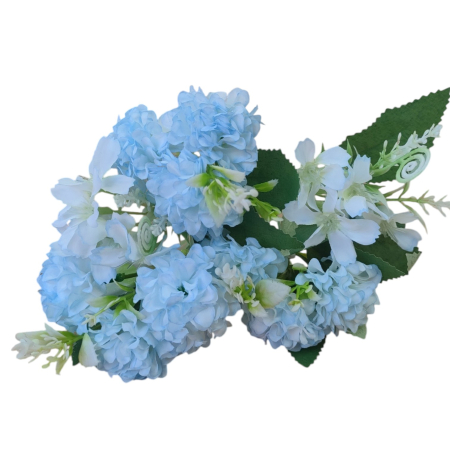 Buchet mini crizanteme, material plastic si textil 33 cm [1]