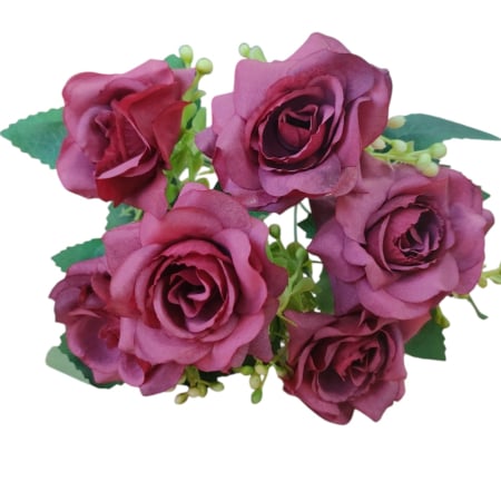 FLORI ARTIFICIALE - Buchet mini trandafiri, 30 cm
