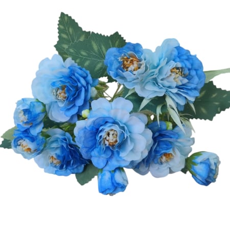 FLORI ARTIFICIALE - Buchet mini trandafiri, material plastic si textil, 30 cm