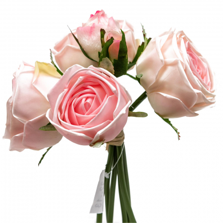 Buchet scurt trandafiri artificiali premium, Artemis '' De Luxe'' - 20 cm [1]